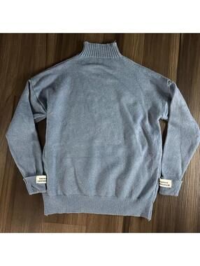 The Madness Commreconco Sweater Sky Blue Size Medium Mock Neck
